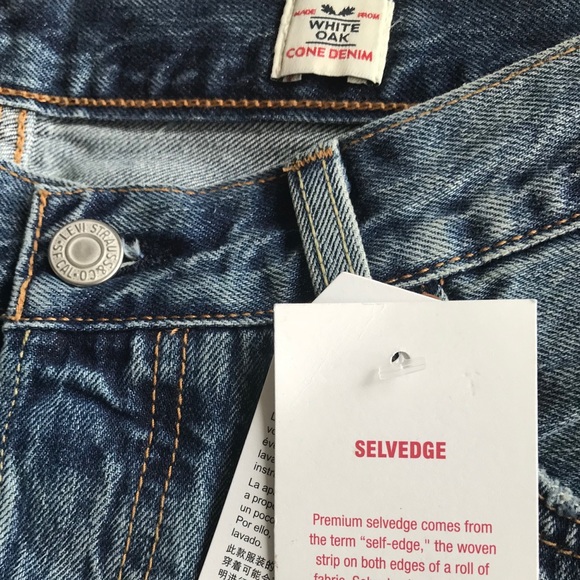 ✨LAST1 sz24 NWT Levi’s 501 CT Selvedge crop jean - Picture 5 of 7